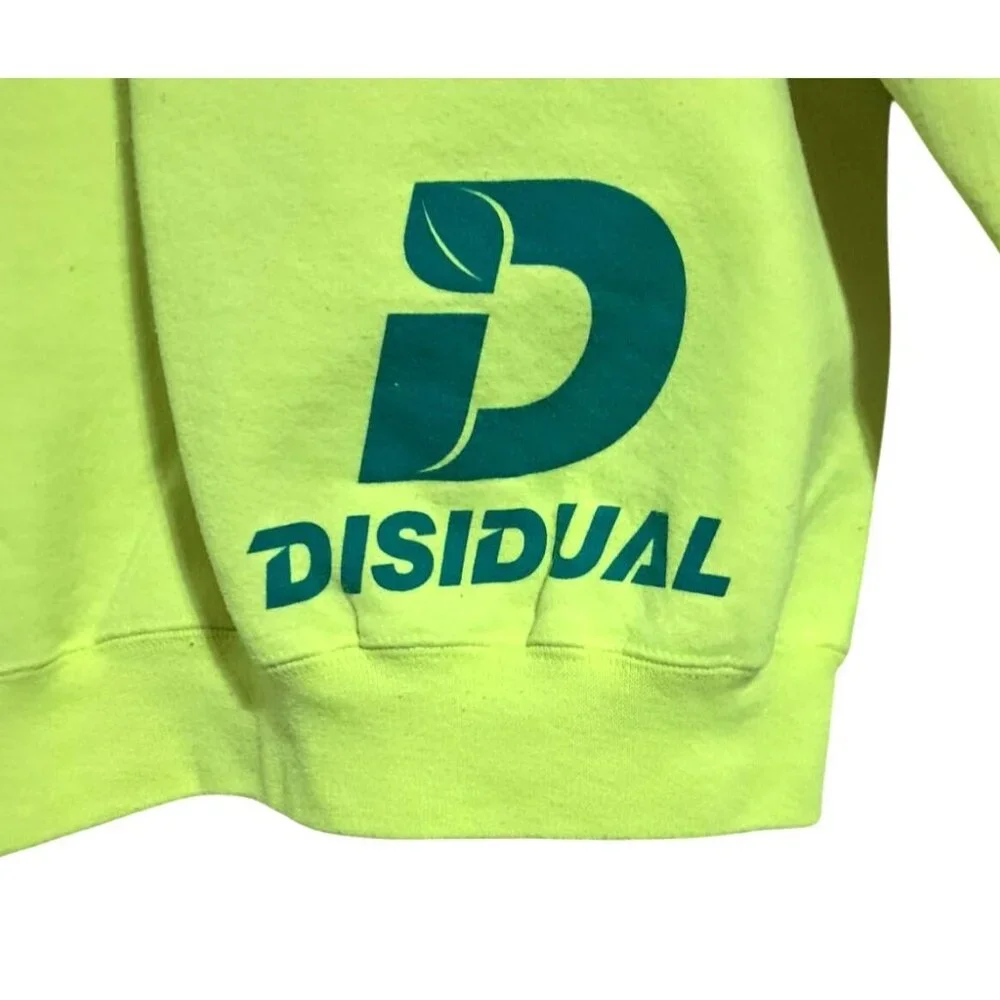 Washington Grown Graphic Neon Yellow Green Crewneck Sweatshirt By Disidual Mens‎